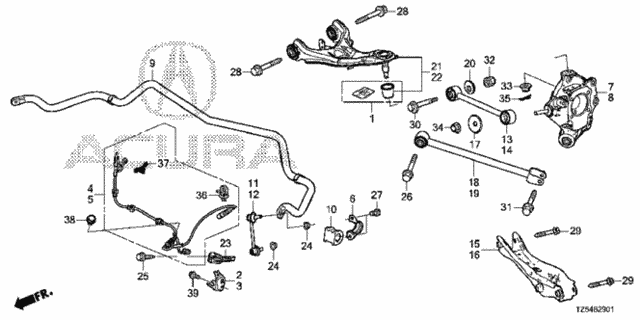 Rear Arm (2) for 2017 Acura MDX #0