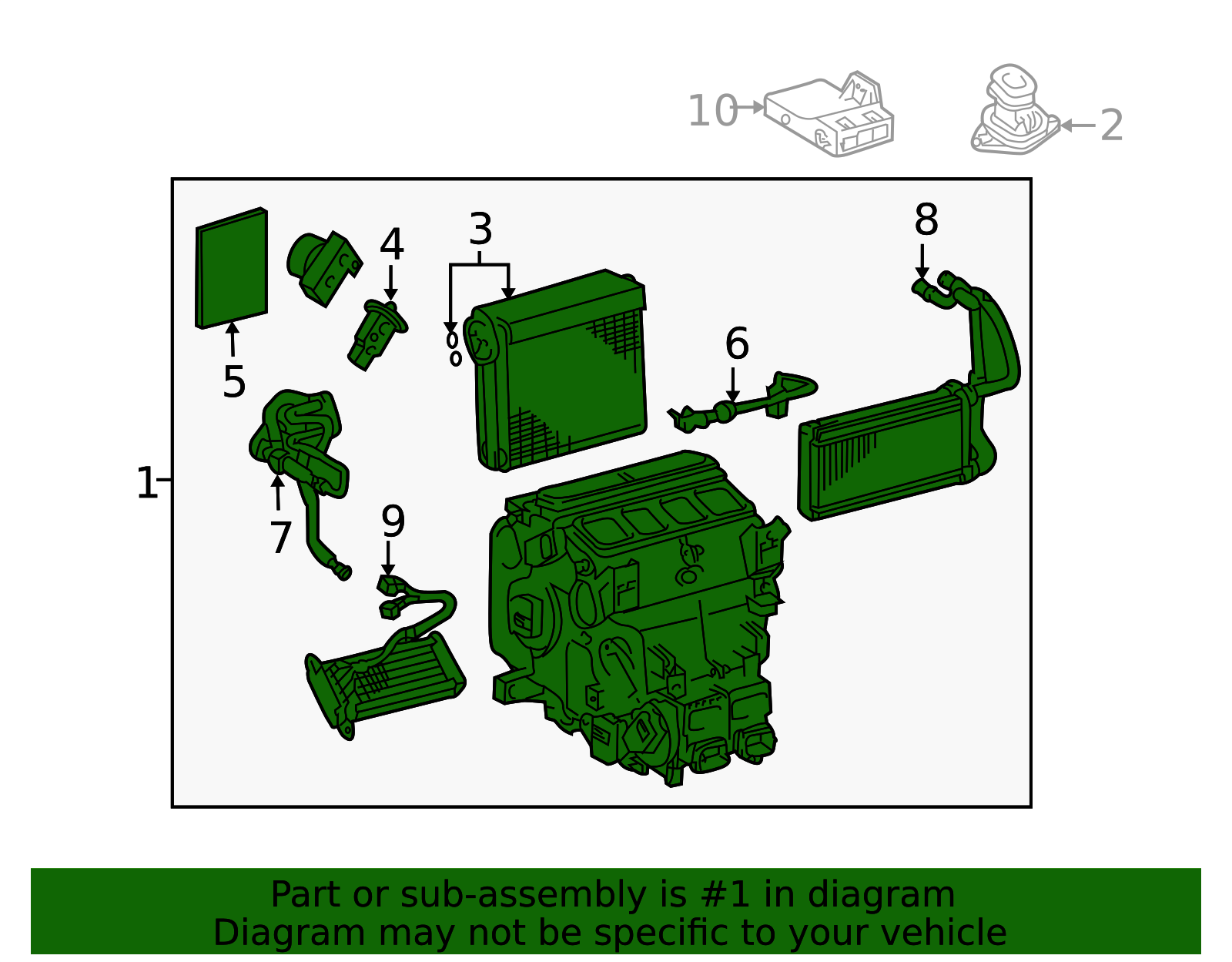 2013-2015 Toyota Land Cruiser HVAC Unit Case Assembly 87050-60501 ...
