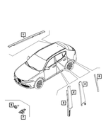 68073729AA - : B-pillar Clip for Mopar Image