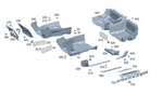 2326805203 - : Lining, Front Floor for Mercedes-Benz Image
