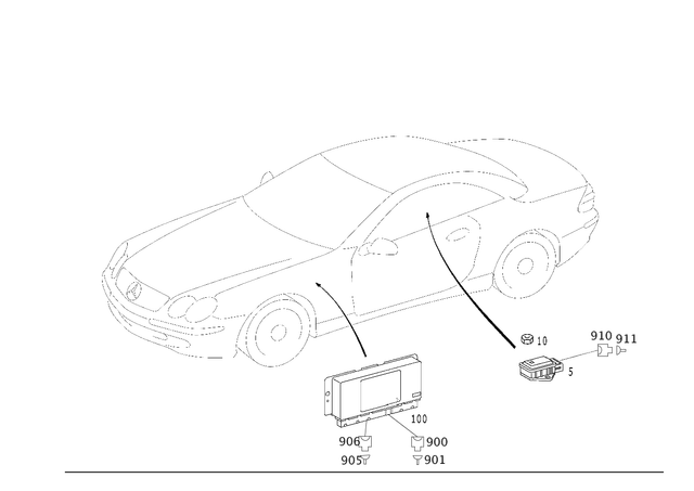 2309000300 - Electrical Equipment and Instruments: Control Unit for Mercedes-Benz: SL63 AMG, SL65 AMG Image image