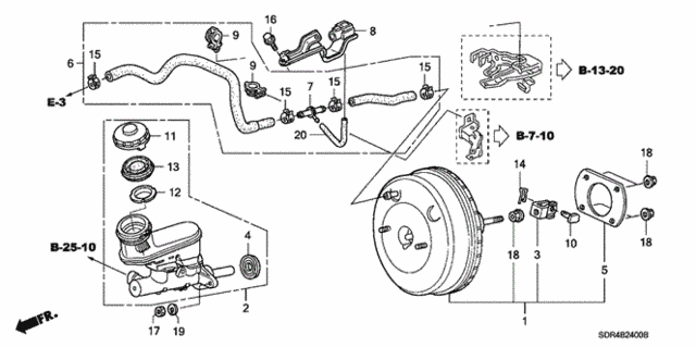 Brake Master Cylinder  - Master Power for 2007 Honda Accord #0