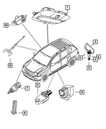 68088962AA - Electrical: Sensor Mounting Bracket for Mopar Image
