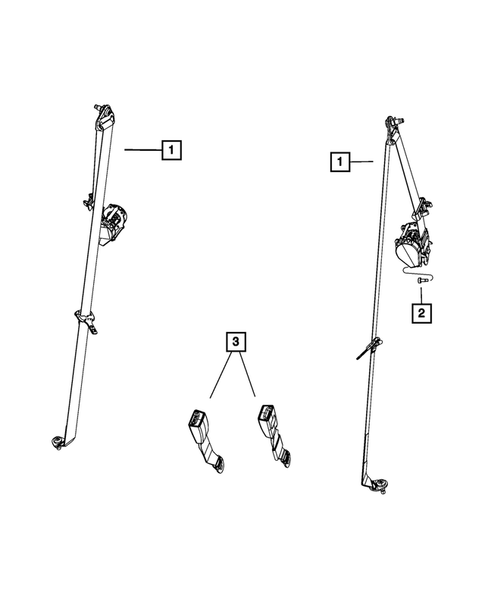 Seat Belts for 2018 Fiat 500 #1
