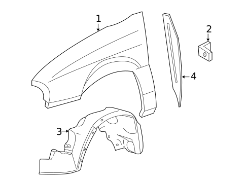 Fender & Components for 2007 Ford Freestar #0