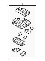 92810C2500ZTX - : Map Lamp Assembly for Hyundai Image