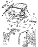 5101963AC - Body Sheet Metal Except Doors: Sunroof Module for Mopar Image