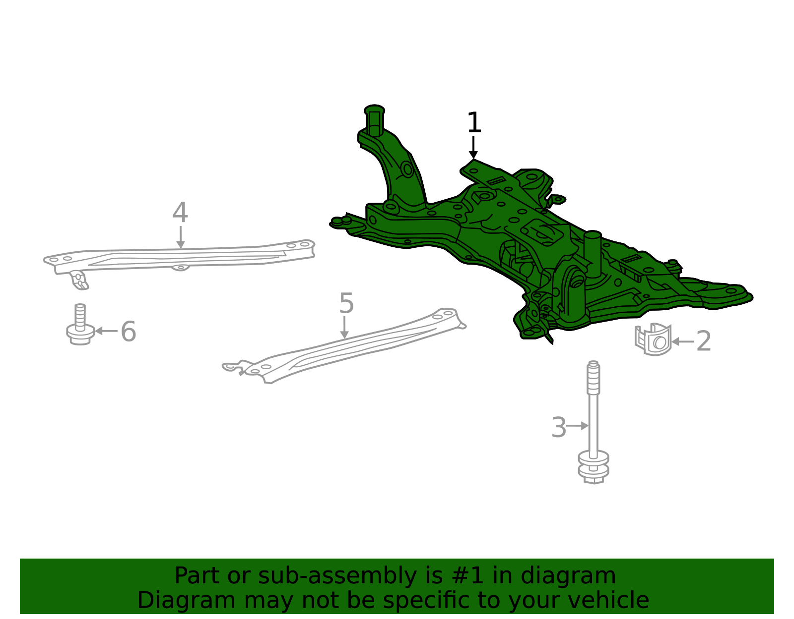 51201-02221 - Suspension Sub-Frame Cross-Member 2020-2025