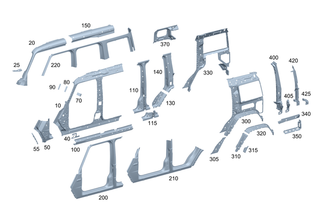 4656308600 - Side Walls: Side Wall for Mercedes-Benz: G500, G550, G580, G63 4x4 Squared AMG, G63 AMG Image image