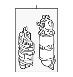 181505AAA10 - Exhaust: Converter for Honda: Civic Image