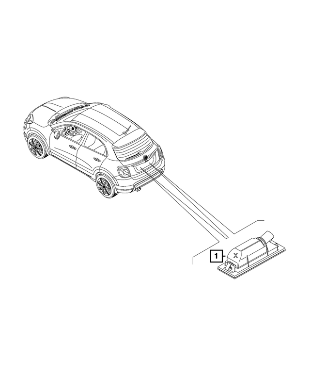 68438764AA - Electrical: License Plate Lamp for Mopar Image image