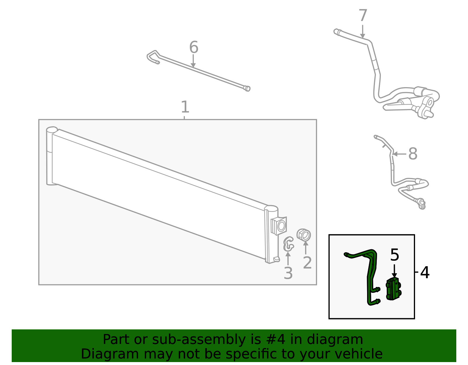 OEM GM Automatic Transmission Fluid Cooler Inlet and Outlet Line For ...