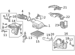 17216PN3000 - Engine: Air Cleaner Body Collar for Honda Image