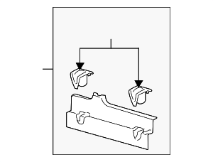LK4Z61311A13CA - Body: Quarter Window Trim for Ford Image