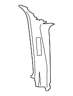 BK3Z61243W12BA - Body: Door Pillar Post Trim Set for Ford Image image