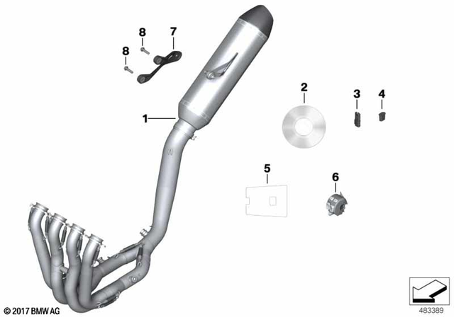 77118554343 - : Outrigger In Race Carbon for BMW-Motorrad Image