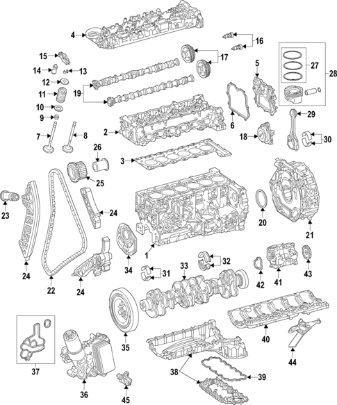 Oil Pan for 2021 Mercedes-Benz E 450 #1