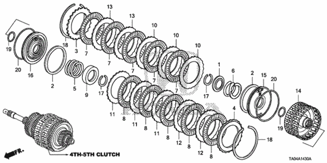 AT Clutch (4th-5th) (V6) for 2010 Honda Accord #0