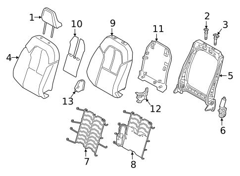 Passenger Seat Components for 2019 Volvo XC40 #3