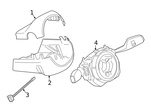 Shroud, Switches & Levers for 2016 BMW X4 #0