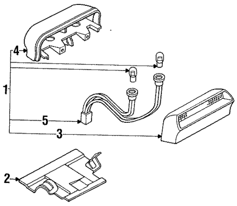 High Mount Lamps for 1994 Nissan Sentra #0