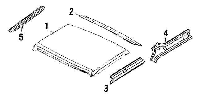 7633201W00 - : Roof Rail for Nissan: 720 Image