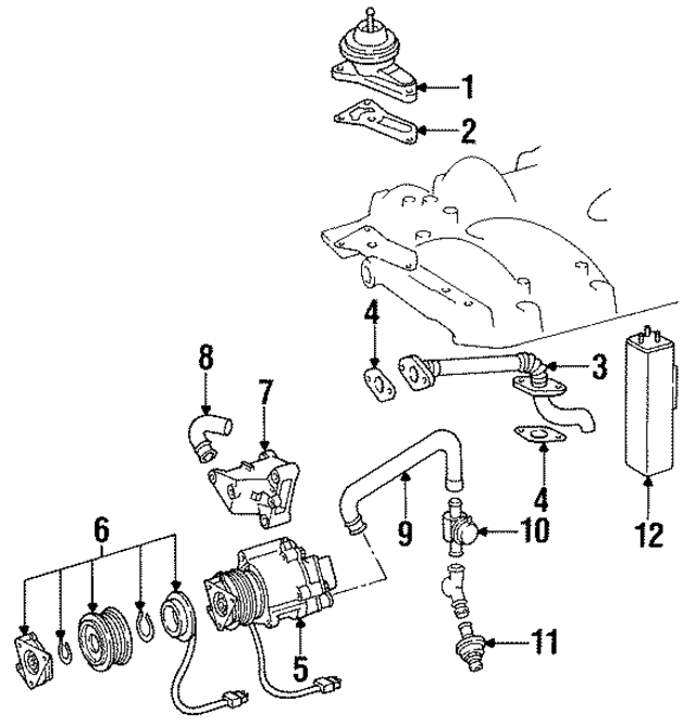 1191420880 - Emission System: Exhaust Gas Re-circulation (Egr) Valve Gasket for Mercedes-Benz Image