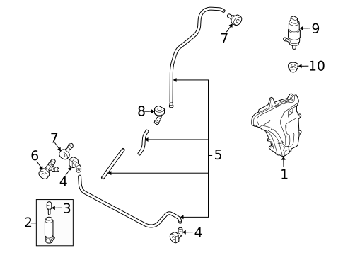 Headlamp Washers/Wipers for 2013 Porsche Panamera #0