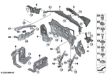 51717424939 - Vehicle Trim: Firewall, Upper Section, Center for BMW Image