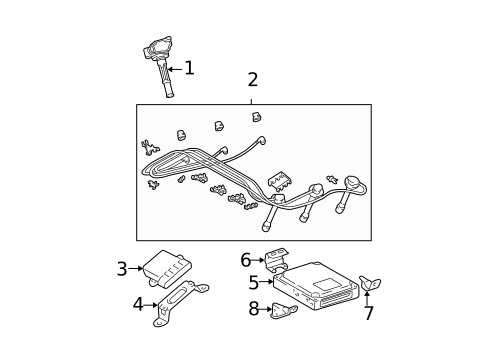 Ignition System for 2004 Toyota Tacoma #0