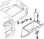 7541382C00 - : Glove Box Assembly Bumper for Suzuki Image