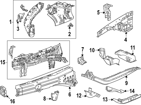 Structural Components & Rails for 2024 Chevrolet Trax #0