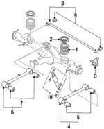 8971079040 - Suspension: Spring for Acura: SLX Image