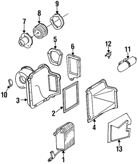 HVAC Case for 1993 Ford Ranger #0