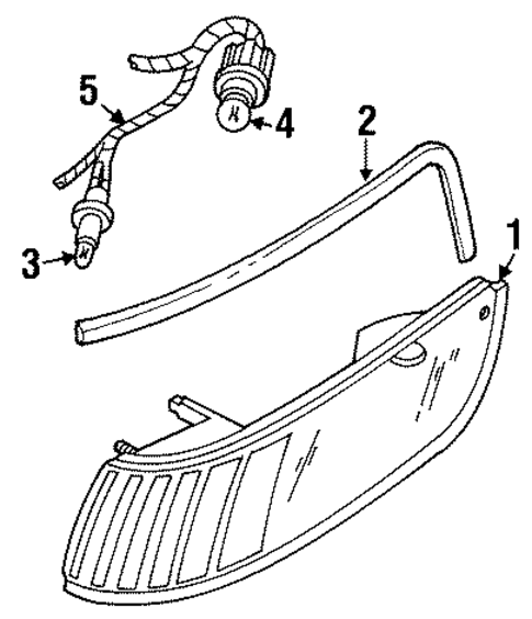 Bulbs - Chassis for 1998 Mercury Grand Marquis #0