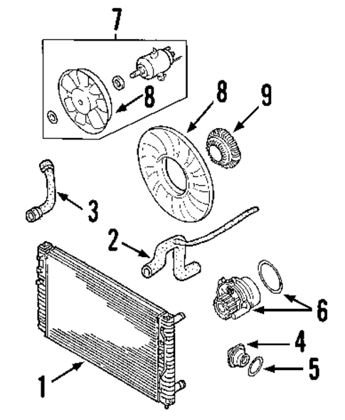 Cooling System for 2001 Volkswagen Passat #0