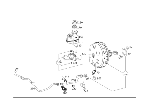 Brake Booster for 2012 Mercedes-Benz C350 #0