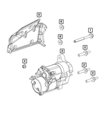 6504125 - Electrical: Hex Head Screw And Washer for Mopar Image