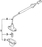 8943657551 - Electrical: License Lamp for Isuzu Image