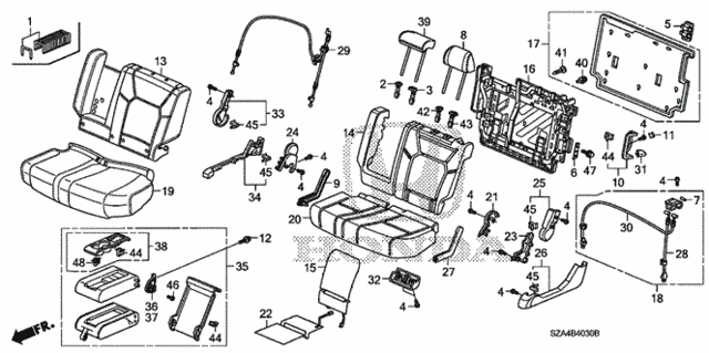 Middle Seat (L.) for 2012 Honda Pilot #0
