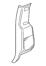 5HP53ZJ8AB - Body: Lower Pillar Trim for Ram: Dakota Image