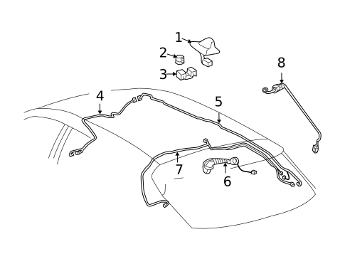 Antenna & Radio for 2011 Lexus RX350 #0