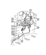 52013000AB - Parking Brake: Parking Brake Cable, Front for Mopar Image