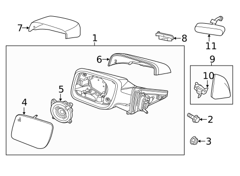 Mirrors for 2016 Ford Police Interceptor Utility #0