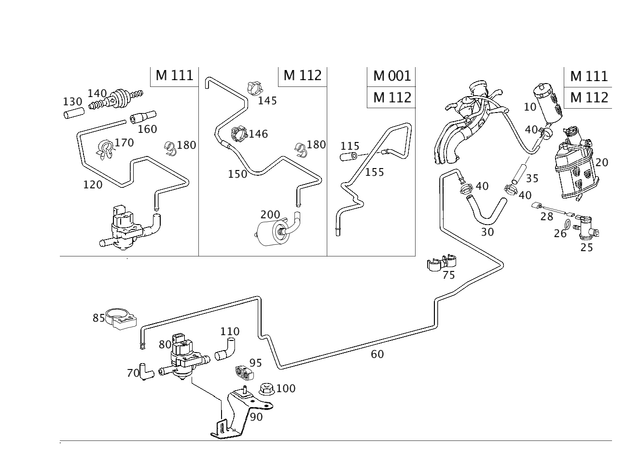 2034712715 - Fuel System: Vent Tube for Mercedes-Benz Image image