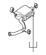 287623K100 - Exhaust: Rear Hanger for Hyundai Image