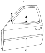 PCG853372B - : Window Molding for Porsche: 924, 944, 968 Image