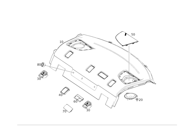 1778600301 - Panelling: Cover, Child Seat Anchor for Mercedes-Benz: 180A, 220a, A220, A35 AMG, CLA250, CLA35 AMG, CLA45 AMG, CLA45 AMG S Image image
