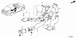 91550SFJW01ZB - Interior/Bumper: CLIP, CENTER (LOWER) *NH167L* (GRAPHITE BLACK) for Honda Image