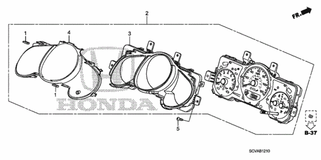 Meter Components (Denso) for 2008 Honda Element #0